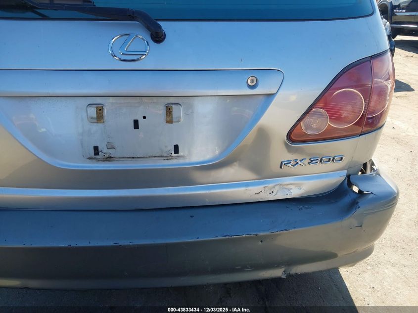 1999 Lexus Rx 300 VIN: JT6HF10U1X0059134 Lot: 43833434