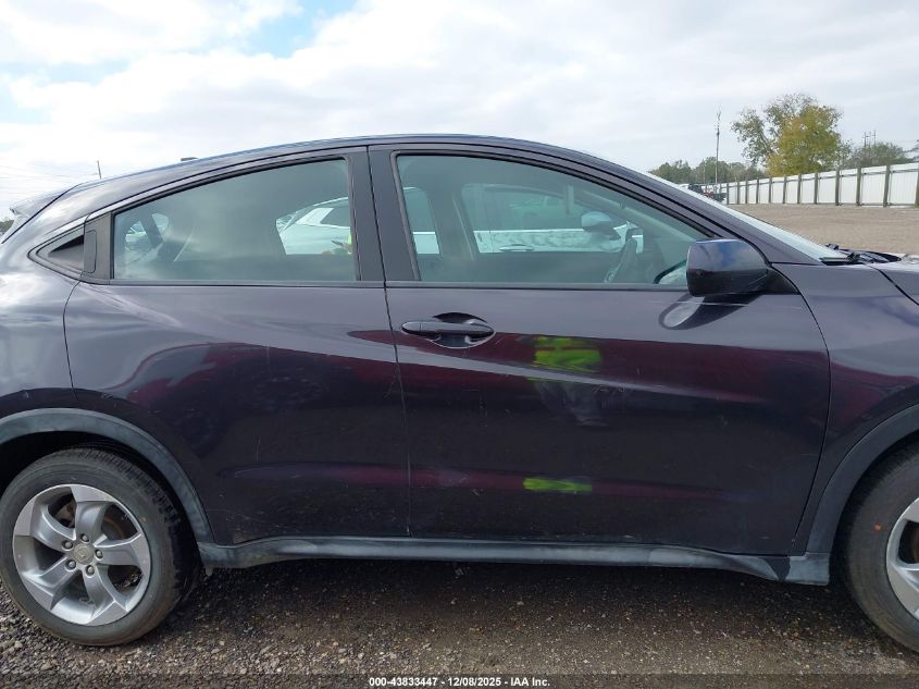 2016 Honda Hr-V Lx VIN: 3CZRU5H3XGM751194 Lot: 43833447