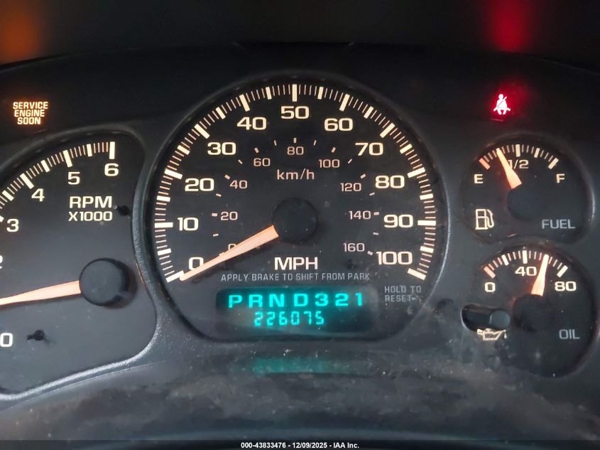 2002 Chevrolet Tahoe Lt VIN: 1GNEK13Z12J259598 Lot: 43833476