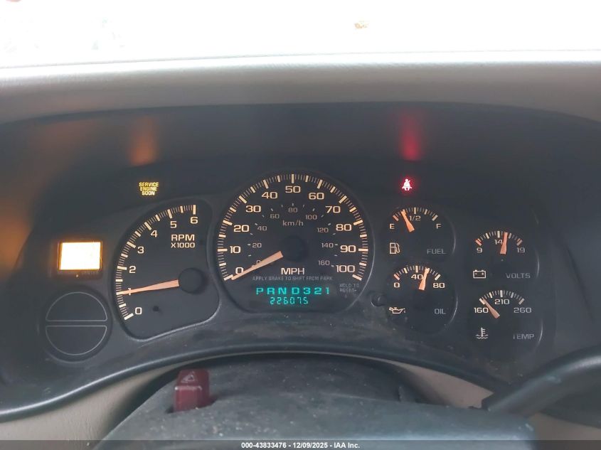 2002 Chevrolet Tahoe Lt VIN: 1GNEK13Z12J259598 Lot: 43833476