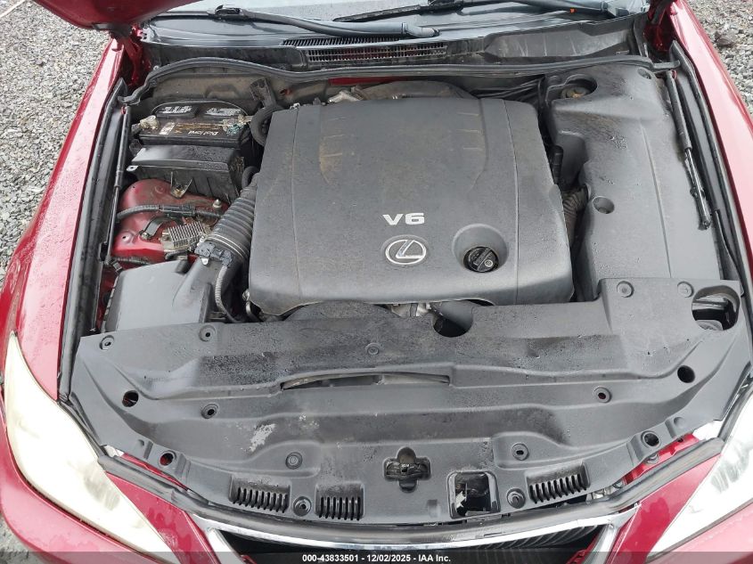 2008 Lexus Is 250 VIN: JTHBK262882072280 Lot: 43833501
