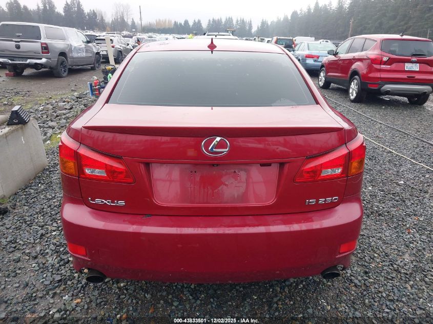 2008 Lexus Is 250 VIN: JTHBK262882072280 Lot: 43833501