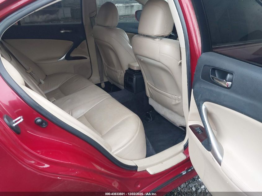 2008 Lexus Is 250 VIN: JTHBK262882072280 Lot: 43833501