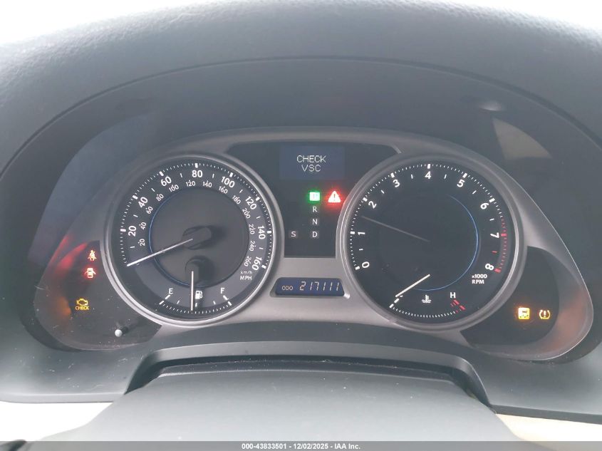 2008 Lexus Is 250 VIN: JTHBK262882072280 Lot: 43833501