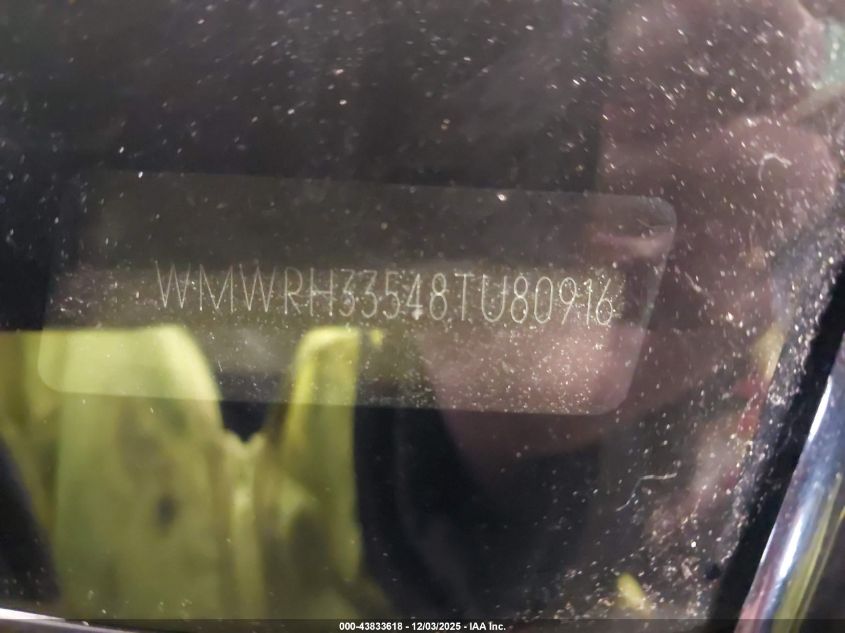 2008 Mini Cooper S VIN: WMWRH33548TU80916 Lot: 43833618