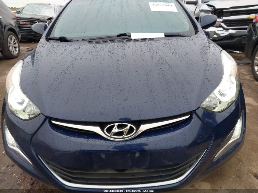 2014 Hyundai Elantra Se VIN: 5NPDH4AE7EH507970 Lot: 43833640
