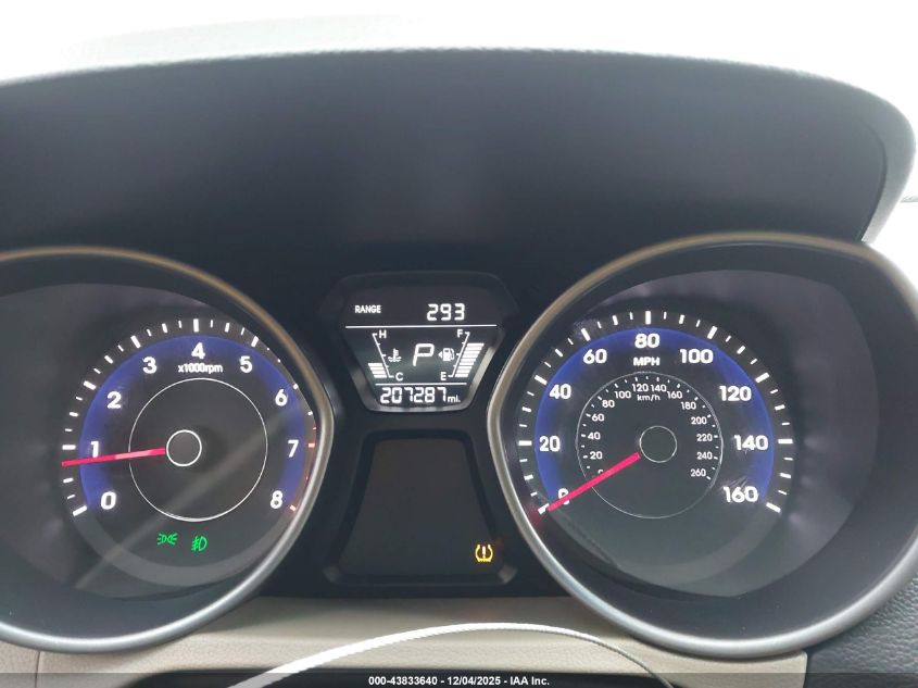 2014 Hyundai Elantra Se VIN: 5NPDH4AE7EH507970 Lot: 43833640