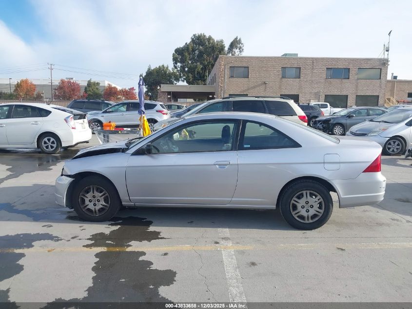 2002 Honda Civic Lx VIN: 1HGEM22522L013205 Lot: 43833658