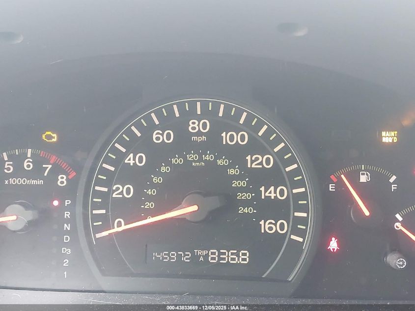 2005 Honda Accord 2.4 Lx VIN: 1HGCM56455A087597 Lot: 43833669