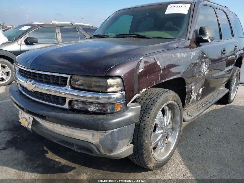 2001 Chevrolet Tahoe Ls VIN: 1GNEC13T71J248399 Lot: 43833875