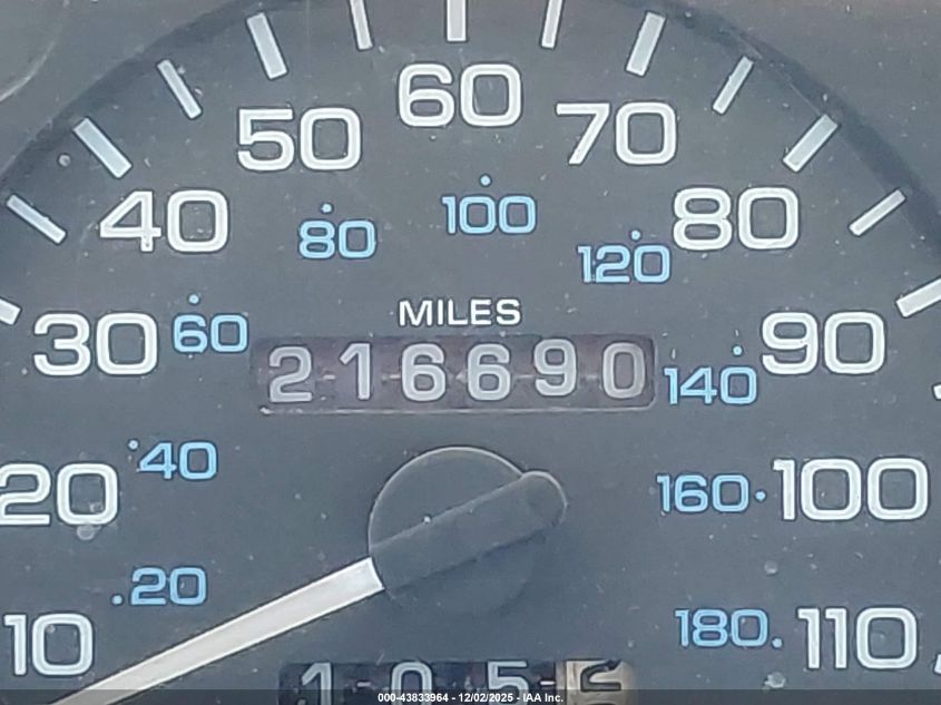 1996 Dodge Ram 1500 VIN: 1B7HF16YXTS705000 Lot: 43833964