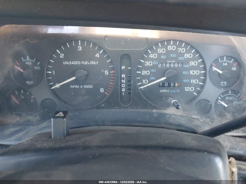 1996 Dodge Ram 1500 VIN: 1B7HF16YXTS705000 Lot: 43833964