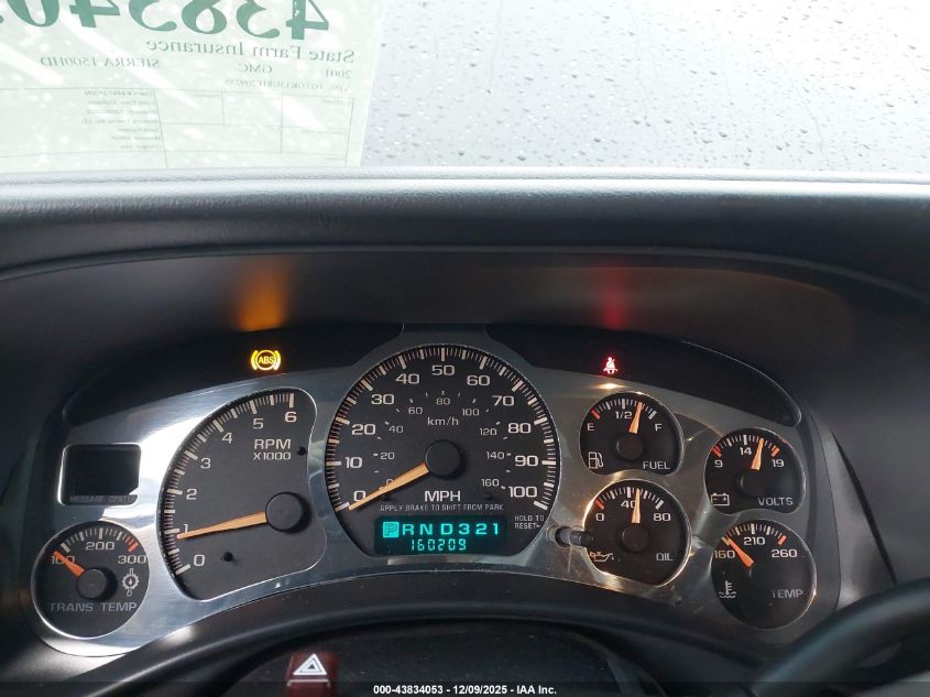 2001 GMC Sierra 1500Hd Sle VIN: 1GTGK13U81F209255 Lot: 43834053