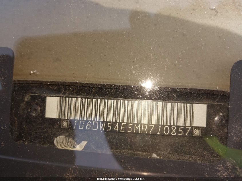 1991 Cadillac Brougham VIN: 1G6DW54E5MR710857 Lot: 43834063