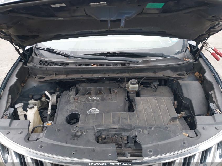 2009 Nissan Murano Sl VIN: JN8AZ18W59W119587 Lot: 43834078