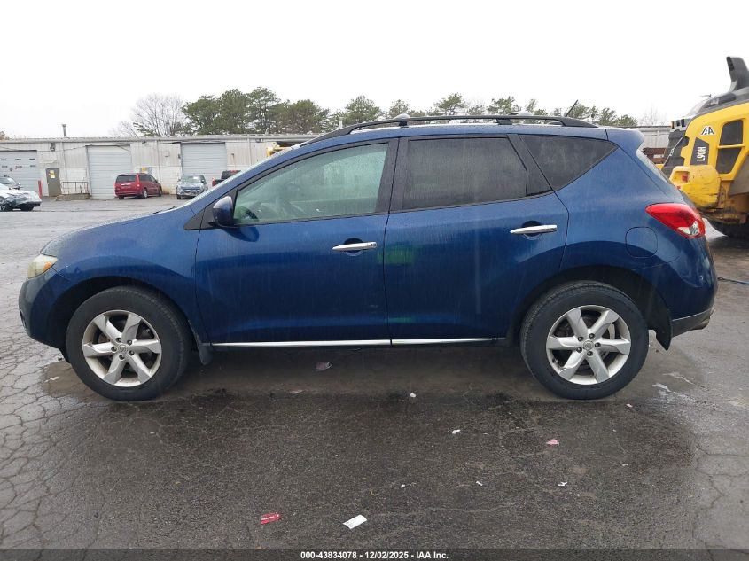 2009 Nissan Murano Sl VIN: JN8AZ18W59W119587 Lot: 43834078