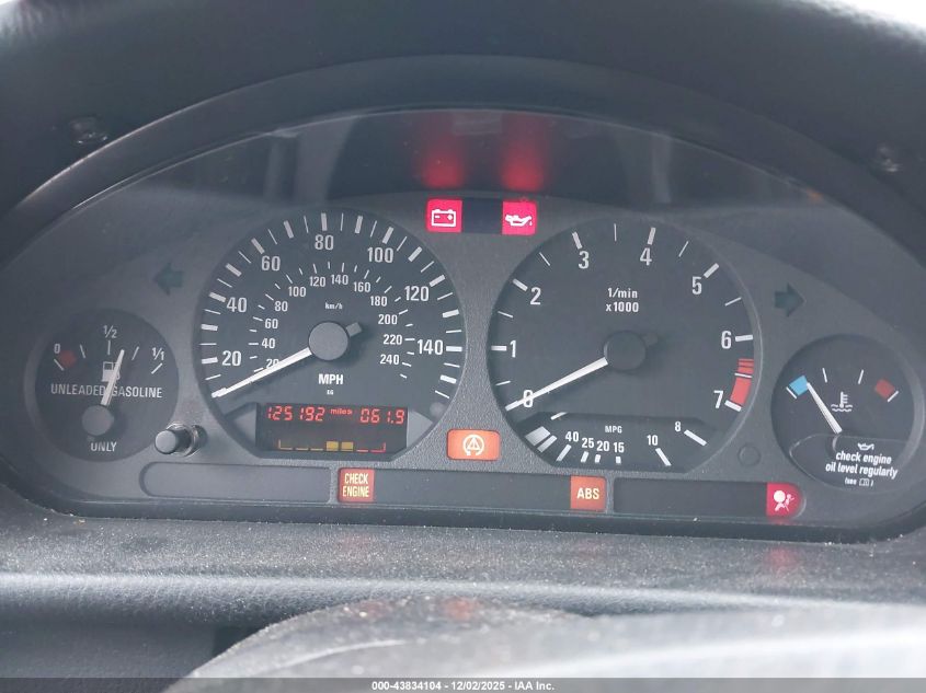 1997 BMW 328I VIN: WBACD4322VAV53785 Lot: 43834104