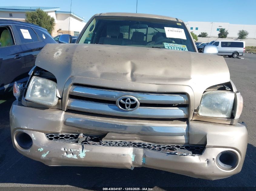 2006 Toyota Tundra Sr5 VIN: 5TBRU34186S477936 Lot: 43834107