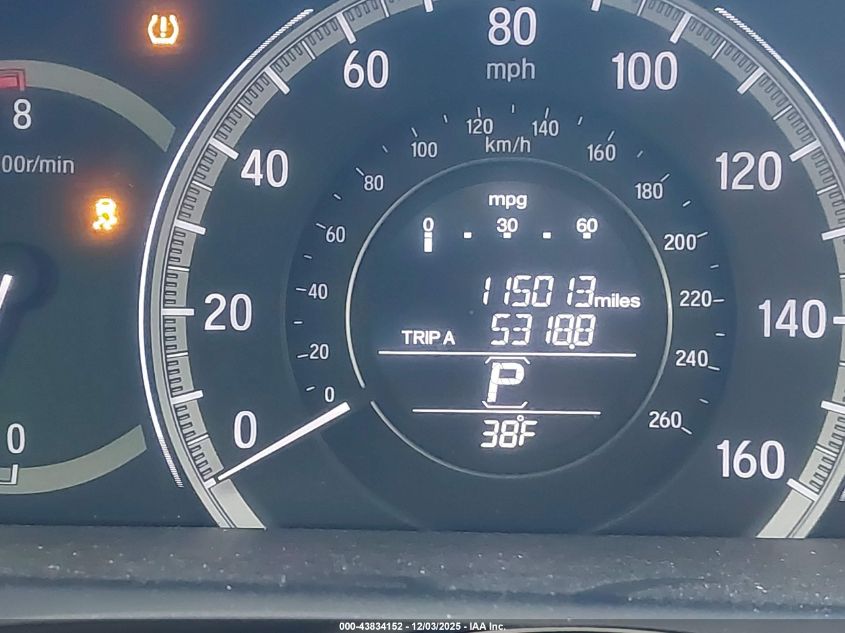 2016 Honda Accord Lx VIN: 1HGCR2F37GA246517 Lot: 43834152