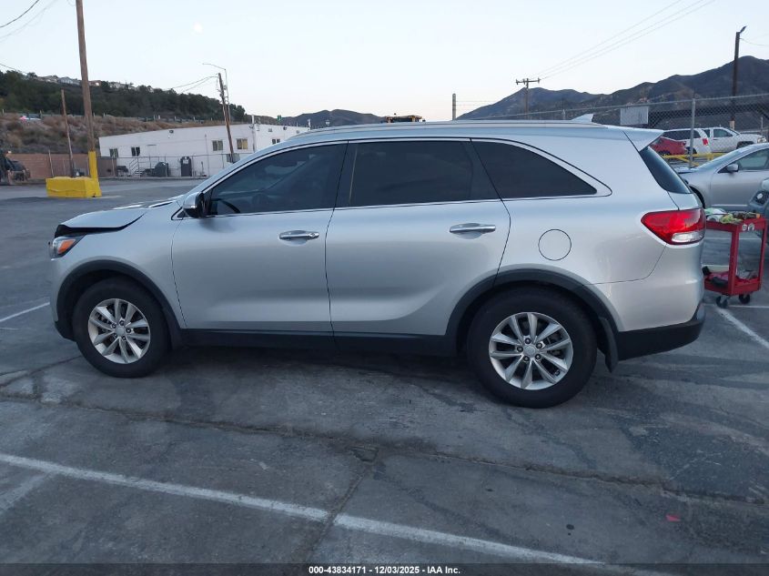 2017 Kia Sorento 2.4L Lx VIN: 5XYPG4A37HG191304 Lot: 43834171