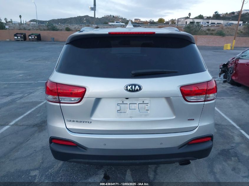 2017 Kia Sorento 2.4L Lx VIN: 5XYPG4A37HG191304 Lot: 43834171