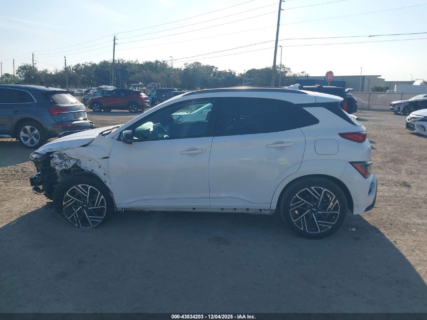 2022 Hyundai Kona N Line VIN: KM8K33A30NU905389 Lot: 43834203