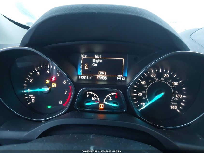 2017 Ford Escape Se VIN: 1FMCU0GD8HUE39893 Lot: 43834219