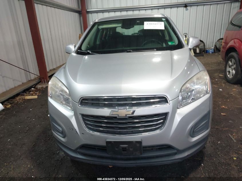 2016 Chevrolet Trax 1Ls VIN: KL7CJKSB4GB582491 Lot: 43834372