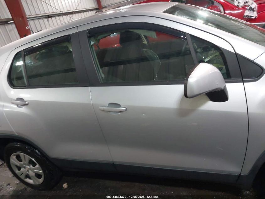 2016 Chevrolet Trax 1Ls VIN: KL7CJKSB4GB582491 Lot: 43834372