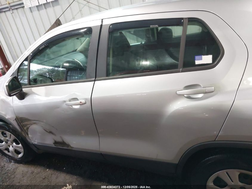 2016 Chevrolet Trax 1Ls VIN: KL7CJKSB4GB582491 Lot: 43834372