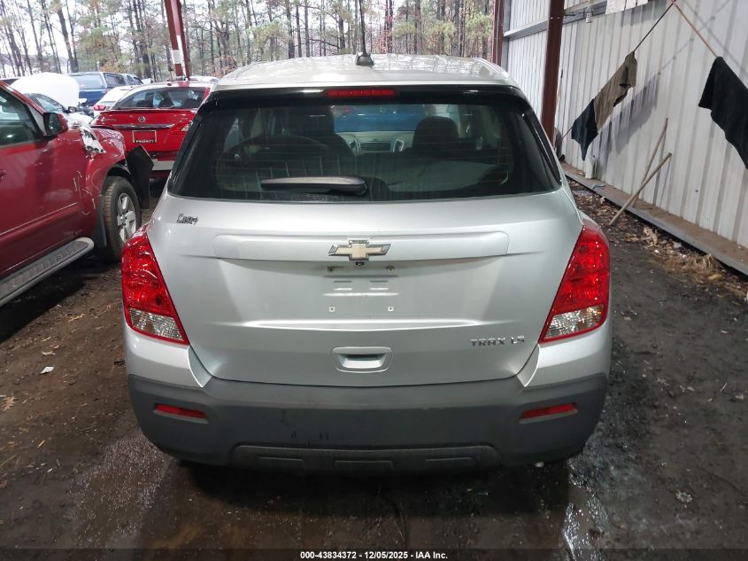 2016 Chevrolet Trax 1Ls VIN: KL7CJKSB4GB582491 Lot: 43834372