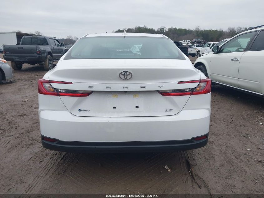 2026 Toyota Camry Le VIN: 4T1DAACKXTU654207 Lot: 43834401