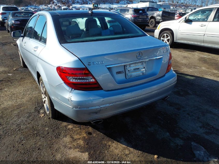 2013 Mercedes-Benz C 300 Luxury 4Matic VIN: WDDGF8AB2DA816967 Lot: 43834496