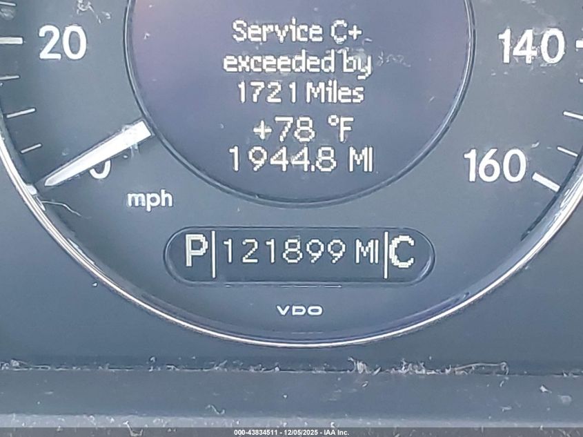 2004 Mercedes-Benz E 320 VIN: WDBUF65JX4A404958 Lot: 43834511