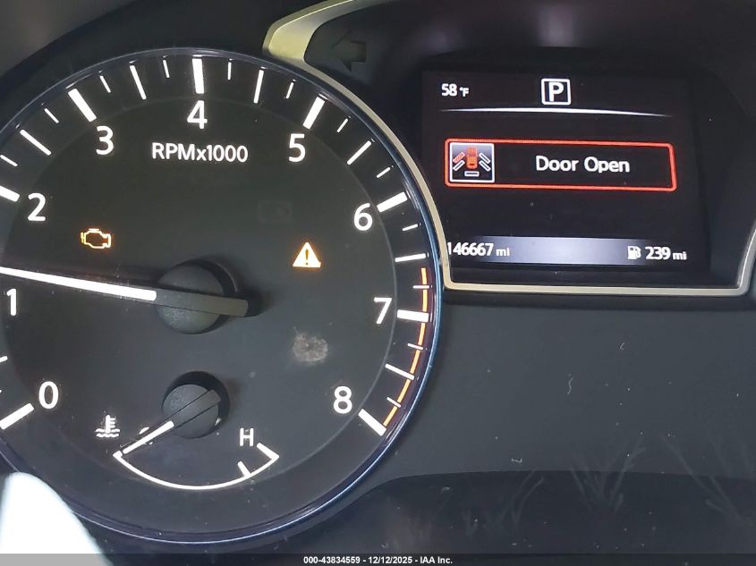 2017 Nissan Altima 2.5 Sr VIN: 1N4AL3AP0HC243607 Lot: 43834559