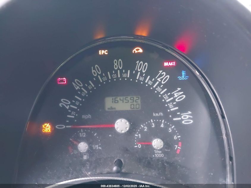 2001 Volkswagen New Beetle Glx VIN: 3VWDD21C61M445462 Lot: 43834685