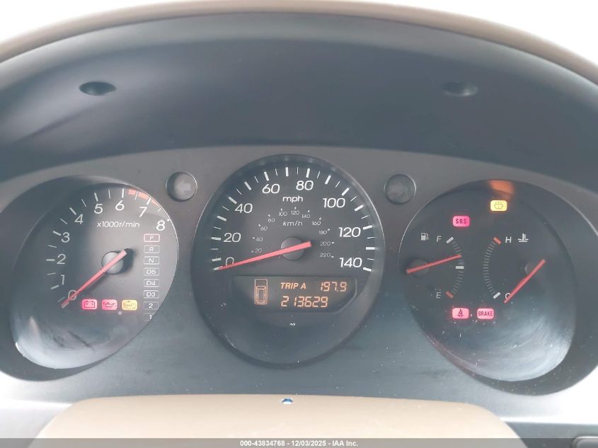 2001 Acura Mdx VIN: 2HNYD18621H521623 Lot: 43834768