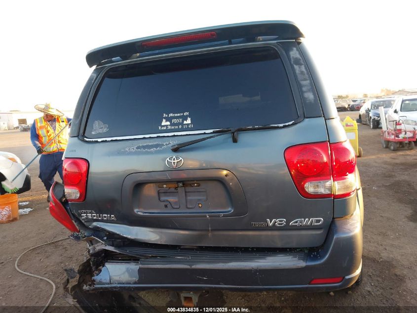 2006 Toyota Sequoia Limited V8 VIN: 5TDBT48A76S258459 Lot: 43834835