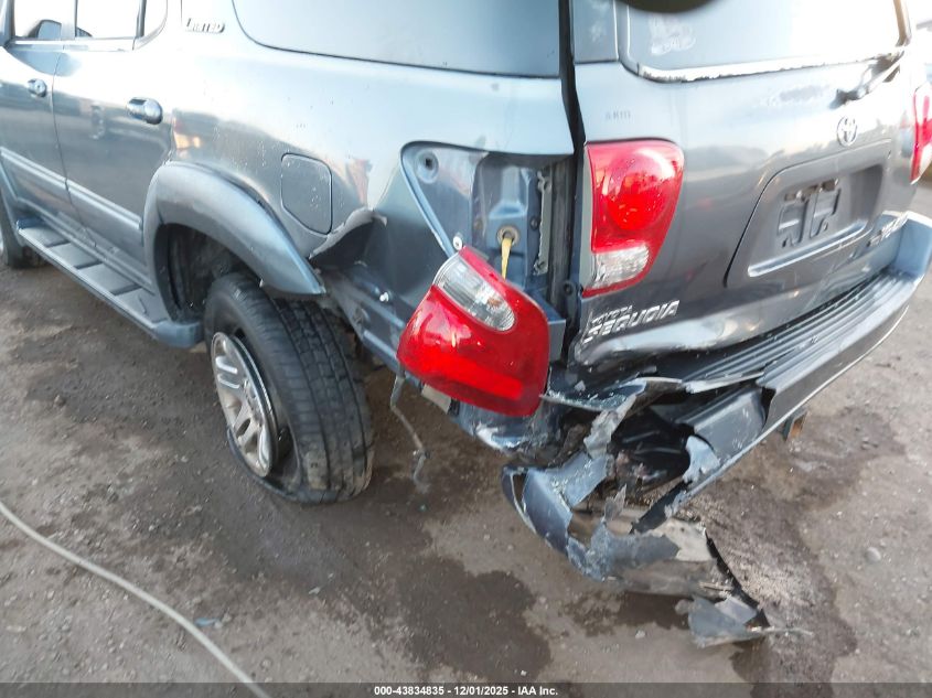 2006 Toyota Sequoia Limited V8 VIN: 5TDBT48A76S258459 Lot: 43834835