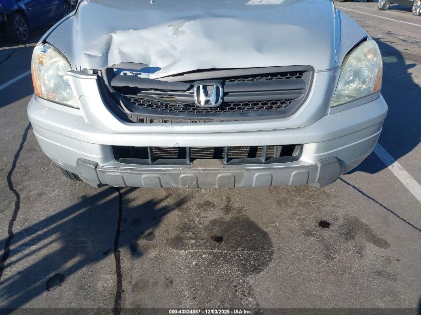 2003 Honda Pilot Ex-L VIN: 2HKYF18693H514498 Lot: 43834857