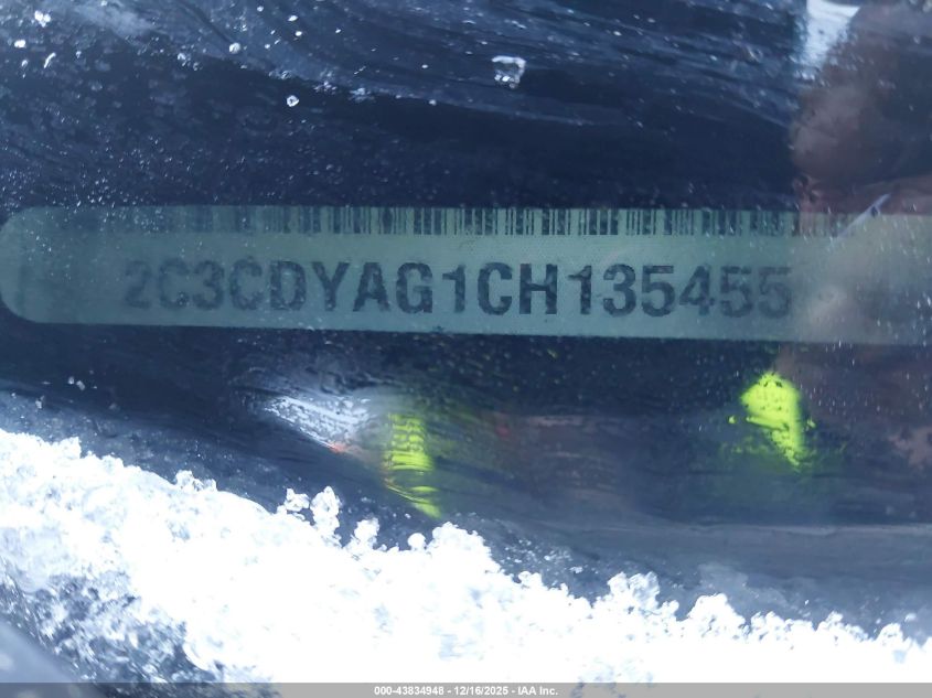 2012 Dodge Challenger Sxt VIN: 2C3CDYAG1CH146455 Lot: 43834948