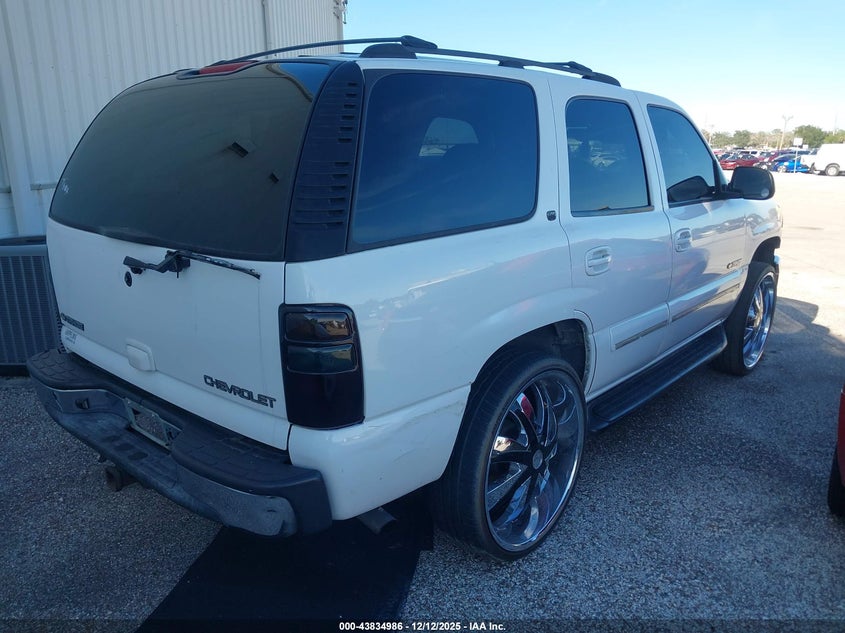1GNEC13T31R119724 2001 CHEVROLET TAHOE photo no. 4