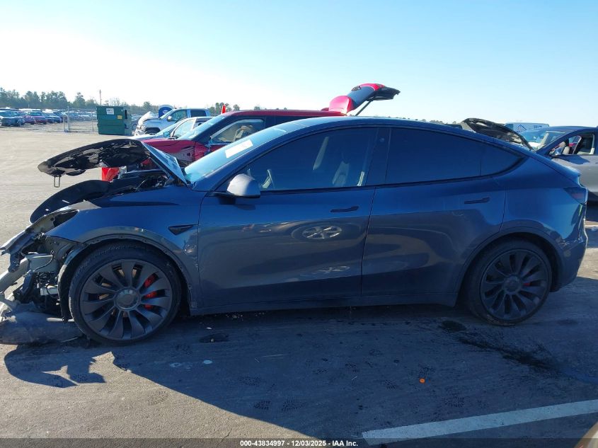 2023 Tesla Model Y Performance Dual Motor All-Wheel Drive VIN: 7SAYGDEF5PF588771 Lot: 43834997