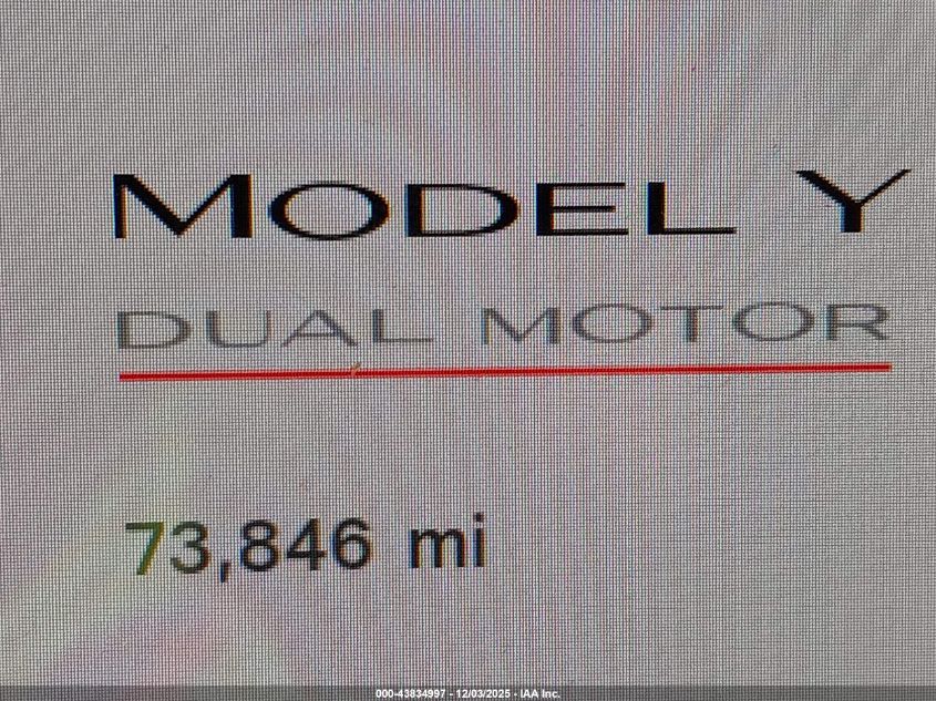 2023 Tesla Model Y Performance Dual Motor All-Wheel Drive VIN: 7SAYGDEF5PF588771 Lot: 43834997