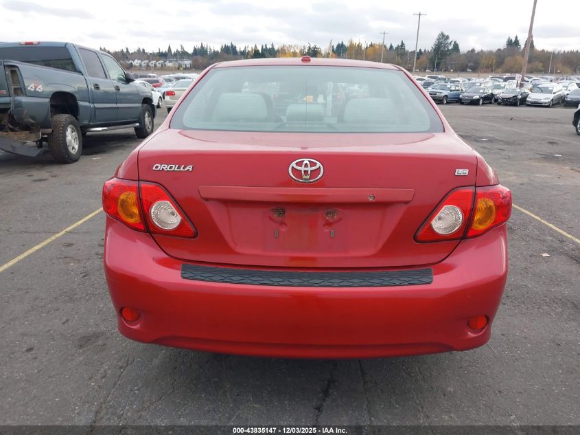 2009 Toyota Corolla Le VIN: JTDBL40E89J012410 Lot: 43835147