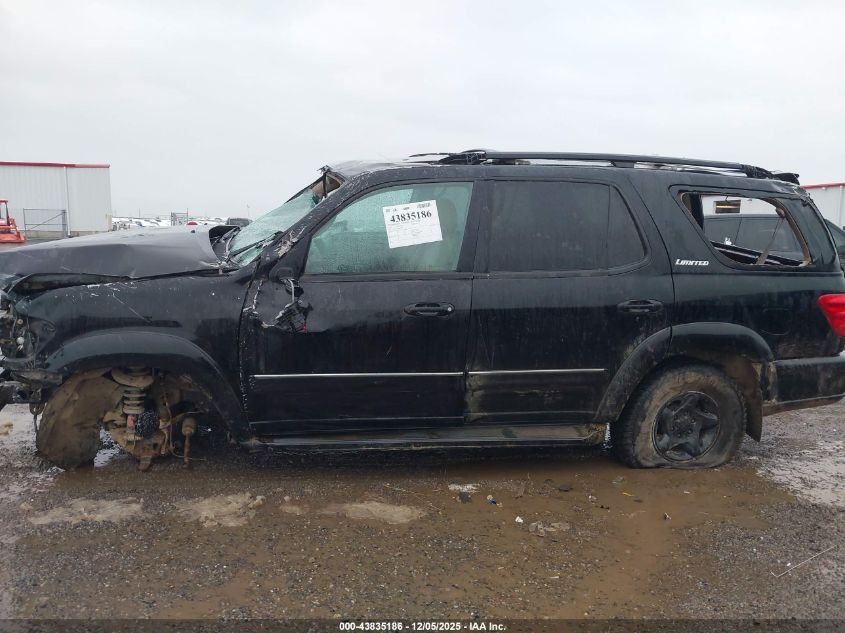 2002 Toyota Sequoia Limited V8 VIN: 5TDBT48A82S122481 Lot: 43835186