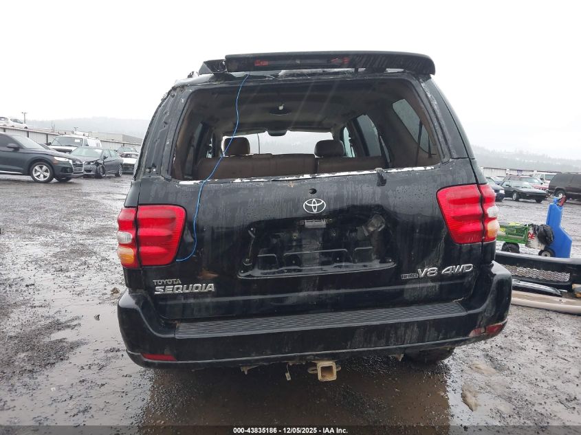 2002 Toyota Sequoia Limited V8 VIN: 5TDBT48A82S122481 Lot: 43835186