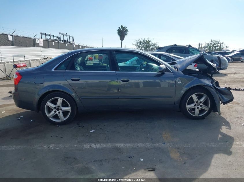 2003 Audi A4 3.0 VIN: WAULT68E03A352837 Lot: 43835199