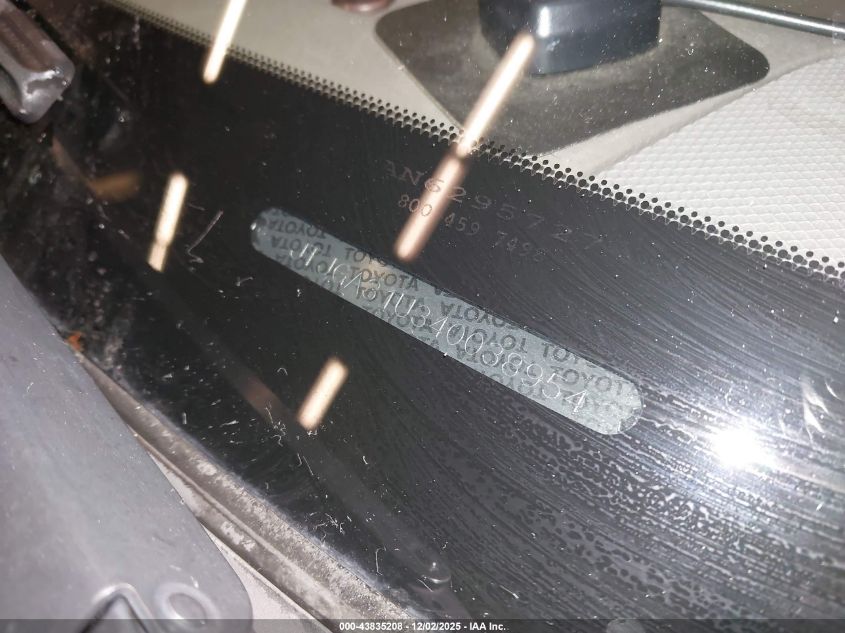 2004 Lexus Rx 330 VIN: JTJGA31U340038954 Lot: 43835208