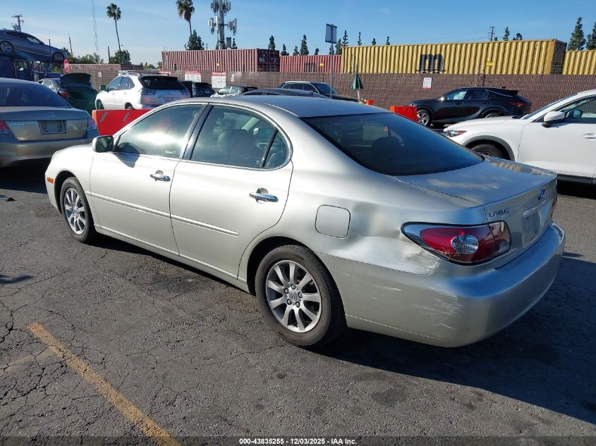 2004 Lexus Es 330 VIN: JTHBA30G045033365 Lot: 43835255